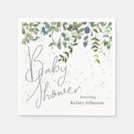 Enkel barnskötare för grekiska eukalyptus pappersservett