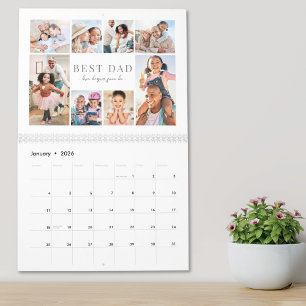 Enkel Bästa Pappa Foto Collage Kalender