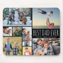Enkel BÄSTA PAPPA NÅGONSIN 8 Foto Collage Din Text