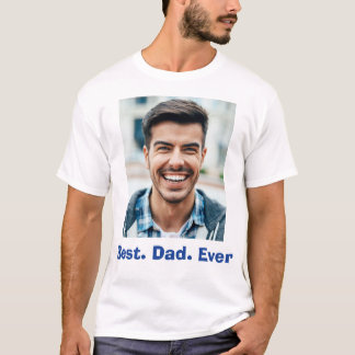 Enkel 'Bästa pappa någonsin' familjefoto T Shirt