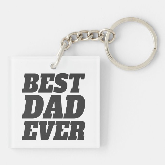 Enkel bästa Pappa någonsin Fars dag | Nyckelkedja (Baksidan)