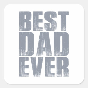 Enkel bästa Pappa någonsin Fars dag Sticker Fyrkantigt Klistermärke