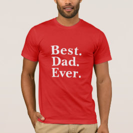 Enkel bästa Pappa någonsin, vit typografi Fars dag T Shirt