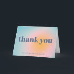 Enkel Bat mitzvah kelestial blå Personlig Tack Kort<br><div class="desc">Personlig - enkelt fet typografi Celestial Pastel Blue Modern-tackkort</div>