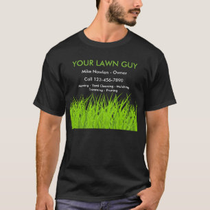 Enkel befordringsarbetstjänst för gräsmatta t shirt