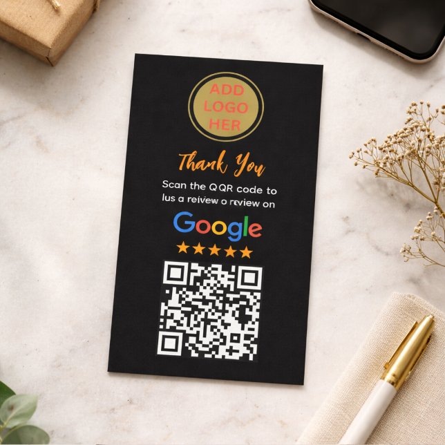 Enkel begäran om Google-recension | Modernt litet  (Simple Google Review Request|Modern Small Business Calling Card
)