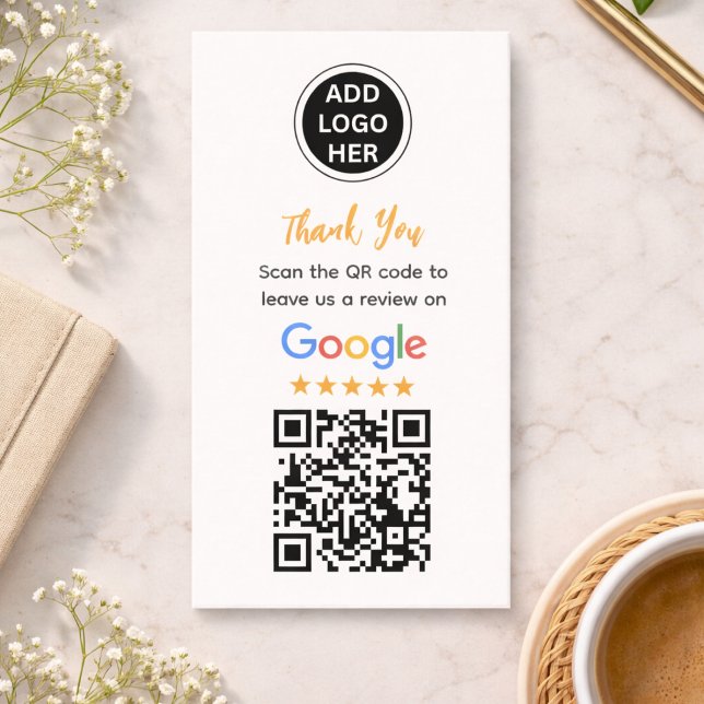 Enkel begäran om Google-recension | Modernt småför (Simple Google Review Request|Modern Small Business Calling Card
)