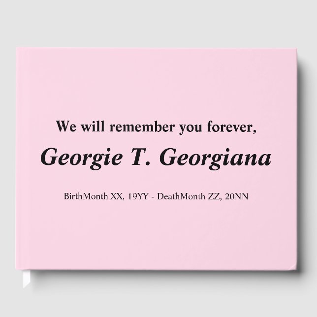 Enkel begravningsgäst Bok (Framsida)