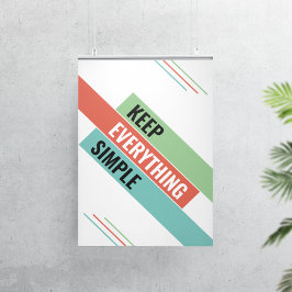 Enkel behålla Sak Poster