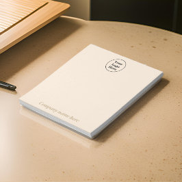 Enkel beige minimalistisk anteckningsbok anteckningsblock