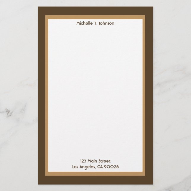 enkel belägring och brun brevpapper (Framsida)