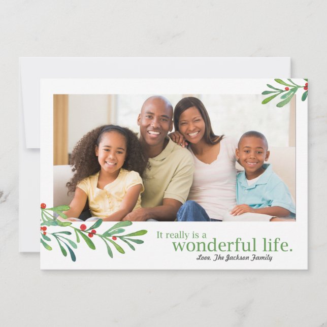 Enkel Berries underbar Life 1-foto | Julkort (Framsida)