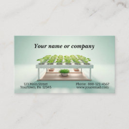 Enkel bild av en flygträdgård visitkort