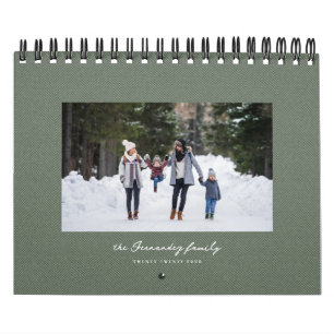 Enkel bild av herringbenets klassiska familjefoto  kalender