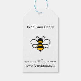 Enkel biodlingsverksamhet presentetikett