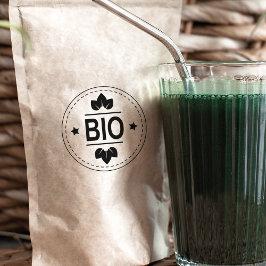 Enkel bioprodukt, miljövänlig stämpel