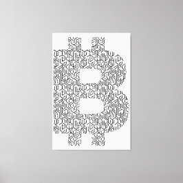 Enkel bitcoin canvastryck
