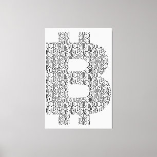 Enkel bitcoin canvastryck