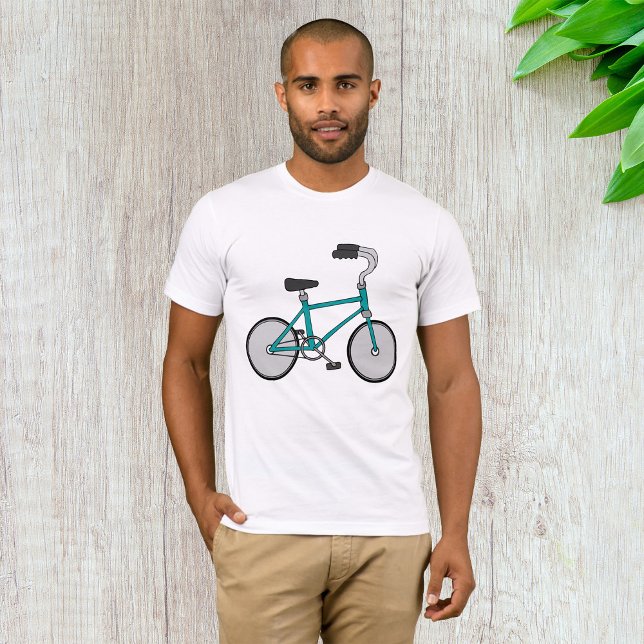 Enkel Blå Cykel Retro Cykel T Shirt (Skapare uppladdad)
