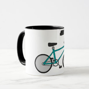 Enkel Blå Cykel Retrocykel Mugg