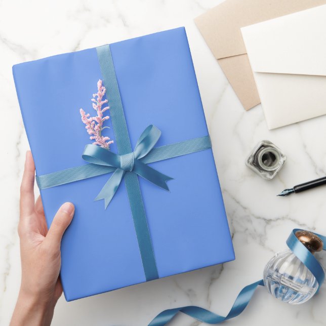 Enkel blå färgnyans av Kornblomma Presentpapper (Gifting)