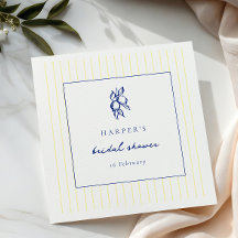 Enkel blå och gul klotter citroner bröllopsfest