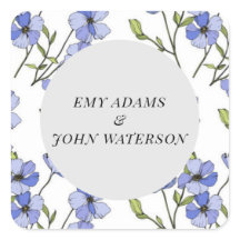 enkel blå och lila florid 