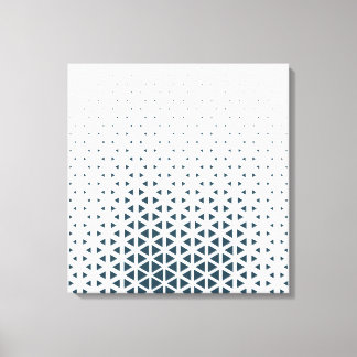 Enkel blå och vit canvastryck