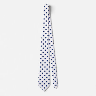 Enkel blå polkatodpunkt för marinblå polka slips