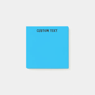 Enkel blå post-it block