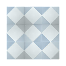Enkel blå romb kvadratisk geometrisk Mönster Kakelplatta