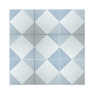 Enkel blå romb kvadratisk geometrisk Mönster Kakelplatta