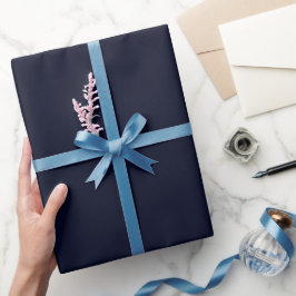 Enkel blå svart färgnyans presentpapper