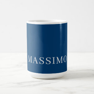 Enkel Blå Trendig Minimalistisk Professionell Kaffemugg