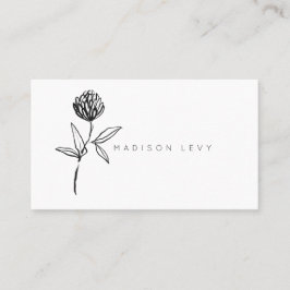 Enkel Bläck Modern Native Artisan Business Tidsbeställning Kort