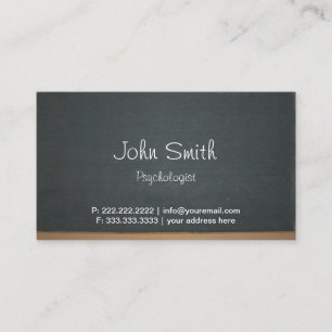 Enkel Blackboardpsykologvisitkort Visitkort