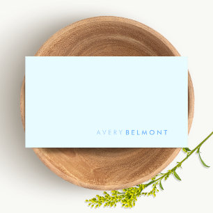 Enkel Blek blå Professionell Modern minimalistisk Visitkort