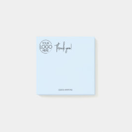 Enkel Blek för personlig Tack, svart Post-it Block
