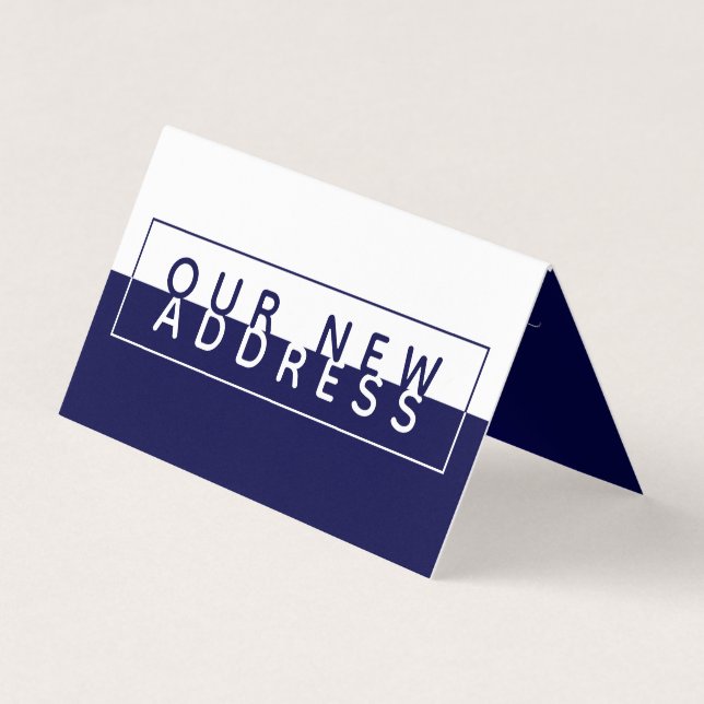 Enkel blockera Färg, Nytt adress kort (Framsida)