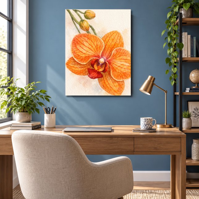 Enkel blom fjärilsorkidé botanisk poster (Skapare uppladdad)
