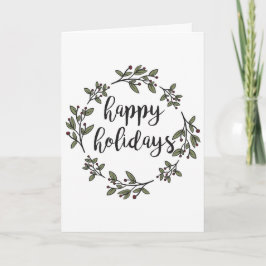 Enkel blom- kran helgkort