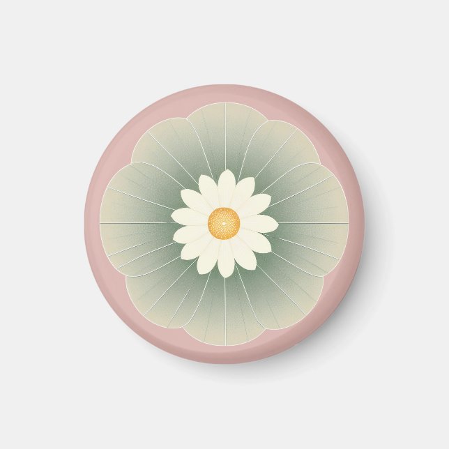 Enkel blomma magnet (Framsidan)