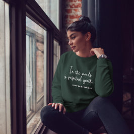 Enkel blomma och citat Mysigt Grönt Kvinnor T Shirt