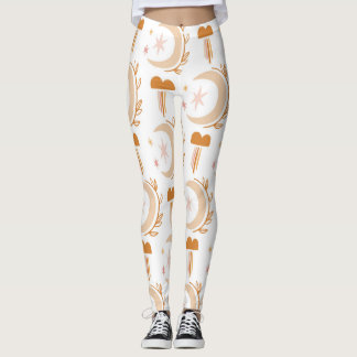 Enkel blomma Teckning Leggings