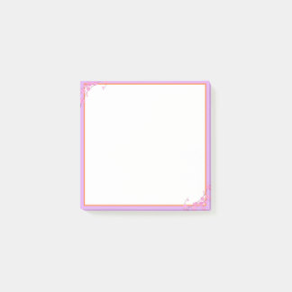 Enkel Blommig Anteckningslapp Post-it Block