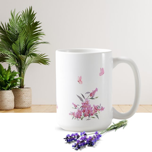 Enkel blommig muggdesign kaffemugg (Skapare uppladdad)