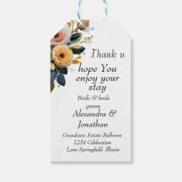 ENKEL BLOMMIGT ART PRESENTETIKETT