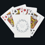 Enkel Blommigt av Elegant Laurel utandningsmonogra Casinokort<br><div class="desc">Om du behöver ytterligare anpassningar kan du kontakta mig på yellowfebstudio@gmail.com.</div>