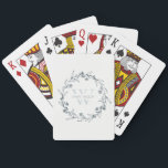 Enkel Blommigt av Elegant Laurel utandningsmonogra Casinokort<br><div class="desc">Om du behöver ytterligare anpassningar kan du kontakta mig på yellowfebstudio@gmail.com.</div>