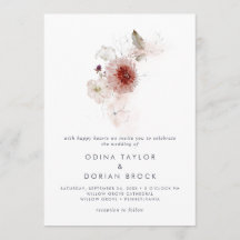 Enkel Blommigt Bröllop i